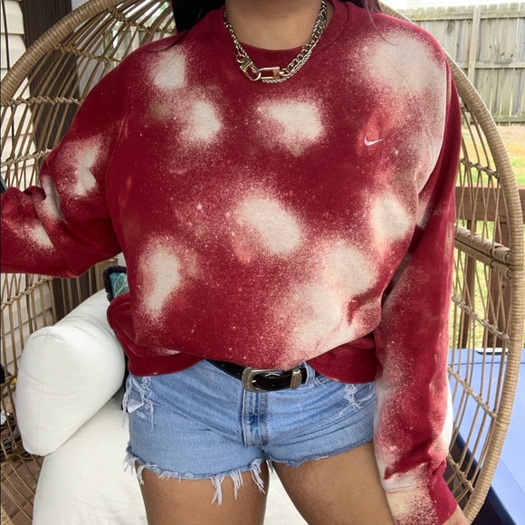 Nike Tops - Nike Vintage Bleach Splatter Sweatshirt SZ 2XL